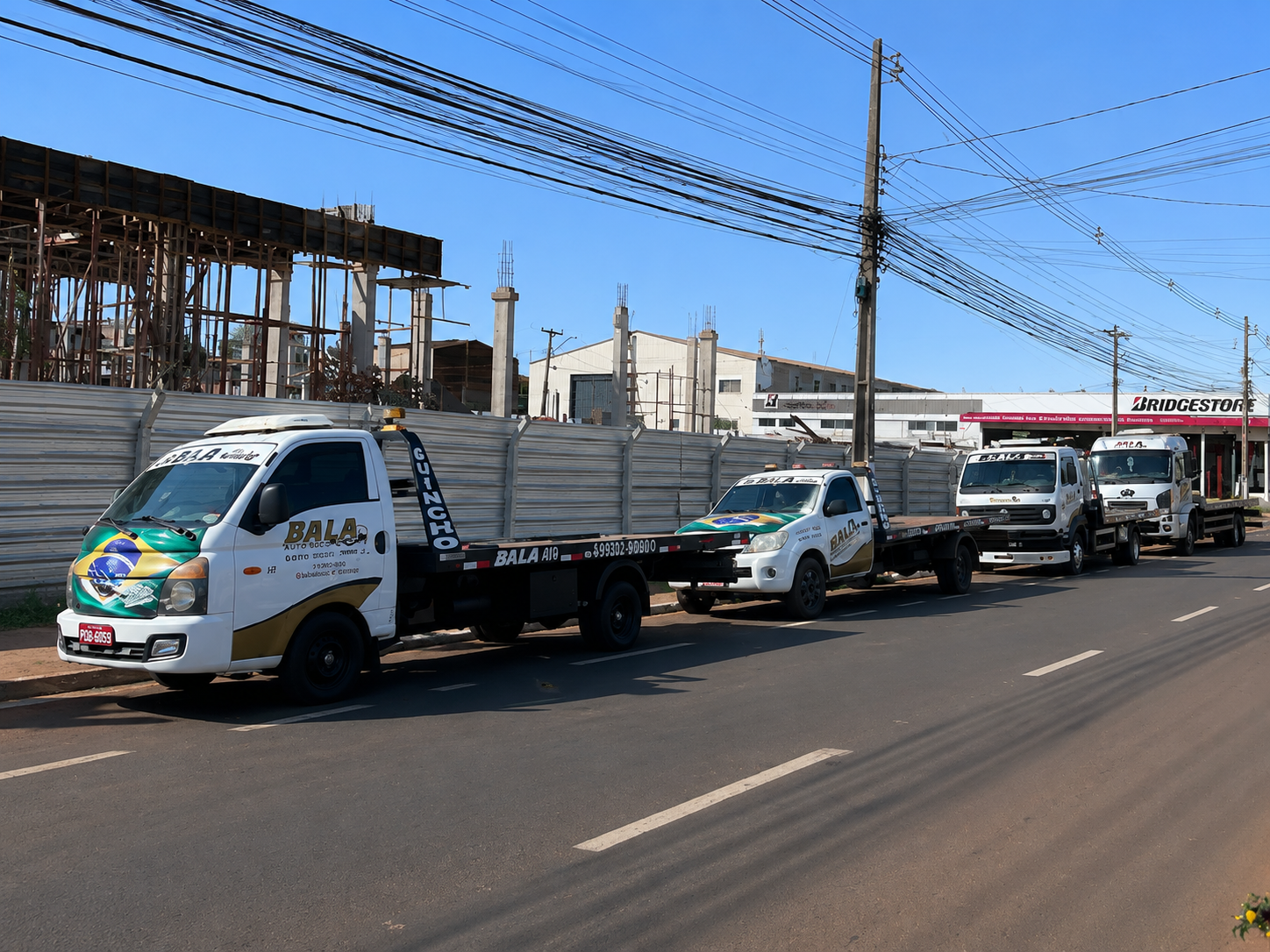 Frota da Bala Auto Socorro alinhada para atendimento em Rio Verde